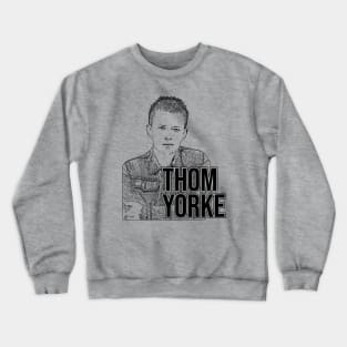 Thom Yorke // Black retro v Crewneck Sweatshirt